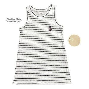 NEW Egg 2Y Nautical Navy Striped Anchor Dress